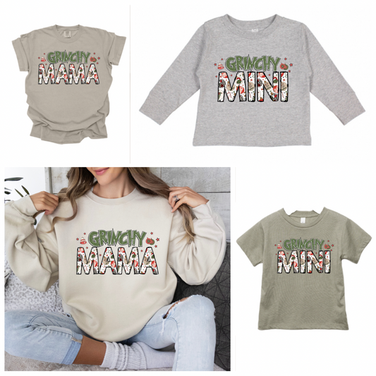 Mama + Mini Grinchy Shirts