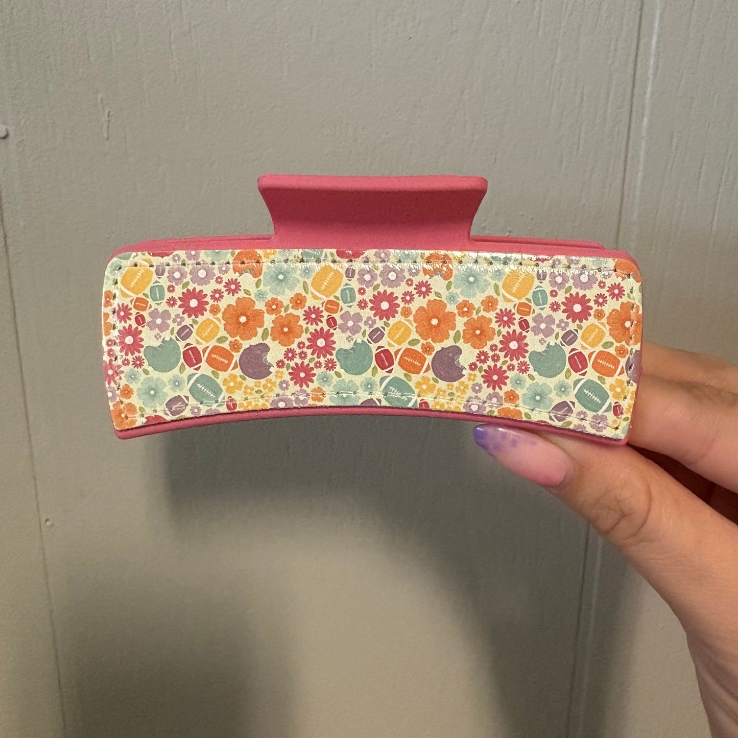 Colorful Football | Claw Clip
