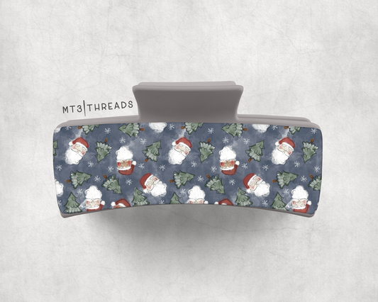 Watercolor Santa | Claw Clip