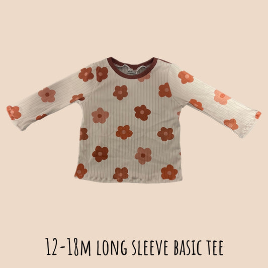 12-18M Long Sleeve Basic Tee
